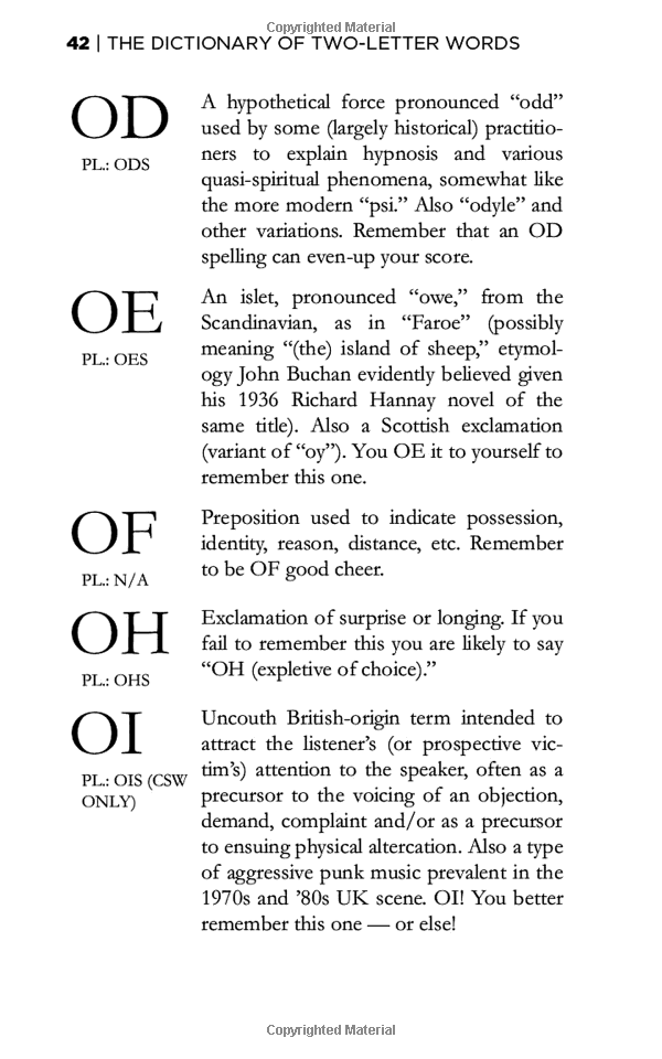 Dictionary of Two-Letter Words Rick Carlile Scrabble