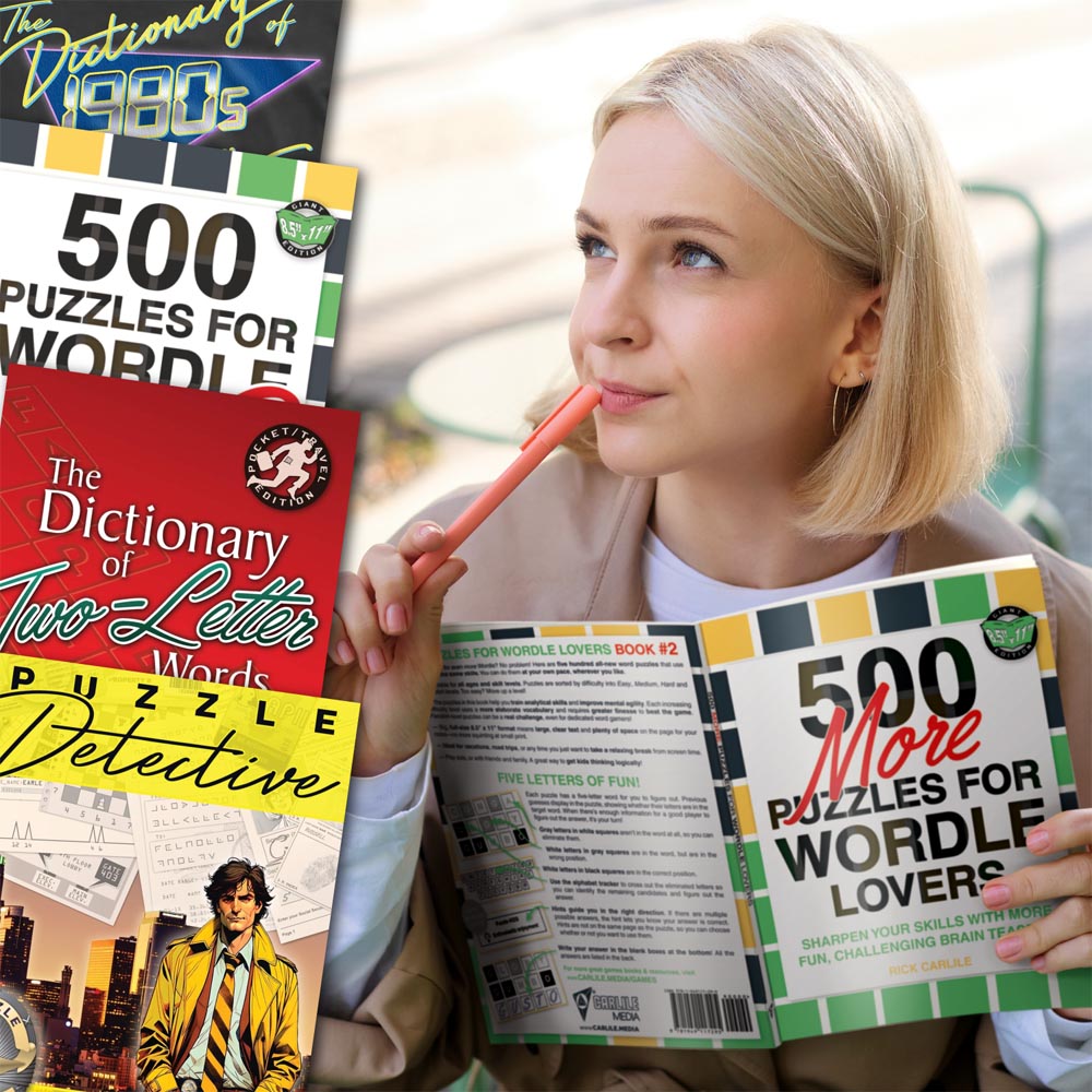 Carlile Media game, puzzle, and language books