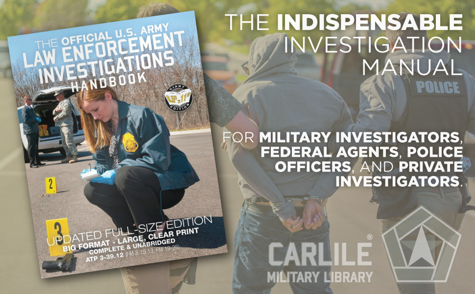 The indispensable investigation manual for military investigators, federal agents, police officers, and private investigators.